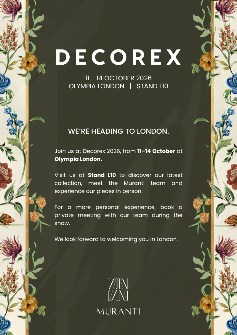 Muranti at Decorex 2026 – 11-14 October, Olympia London, Stand L10